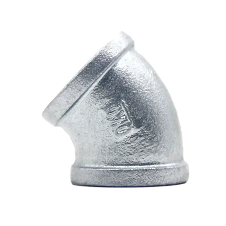 Galvanized Malleable Iron 45-Degree Elbow