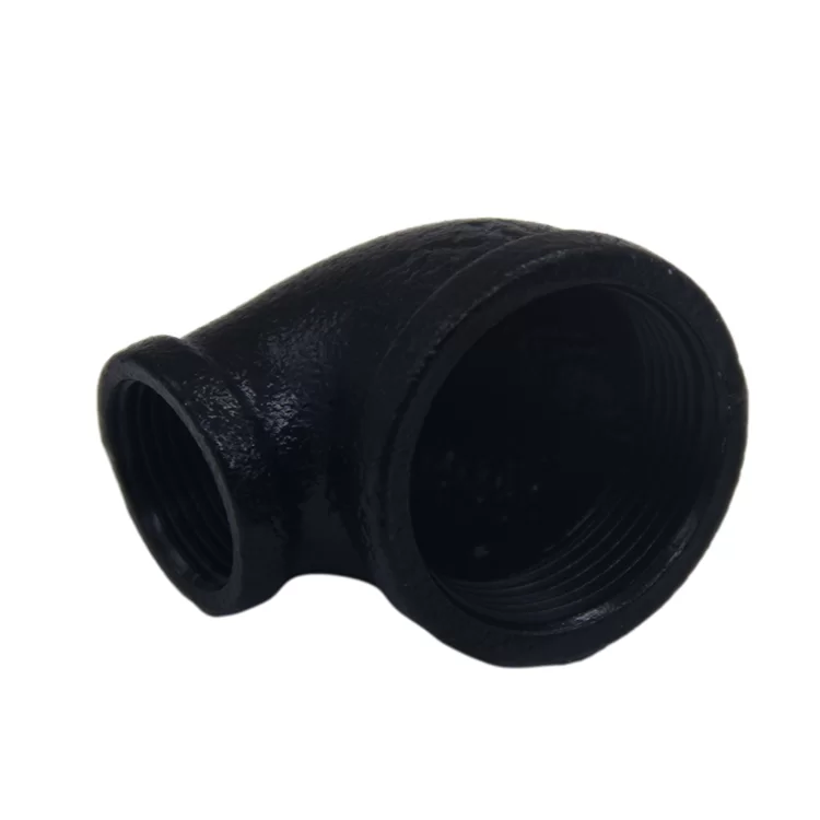 Malleable iron pipe fittings with electrophoretic coating 90° reducing elbow